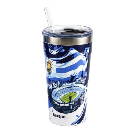 Vaso Térmico Terrano del Hincha Uruguay Acero Inoxidable 500ML 001