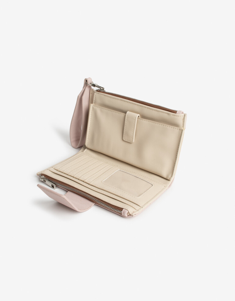 Ficheros Billetera Fichero Con Solapa - Rosa Claro