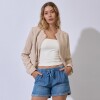 Chaqueta Tweed Crop BEIGE