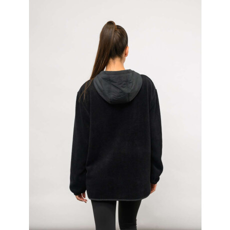 Buzo medio cierre ámbar Negro