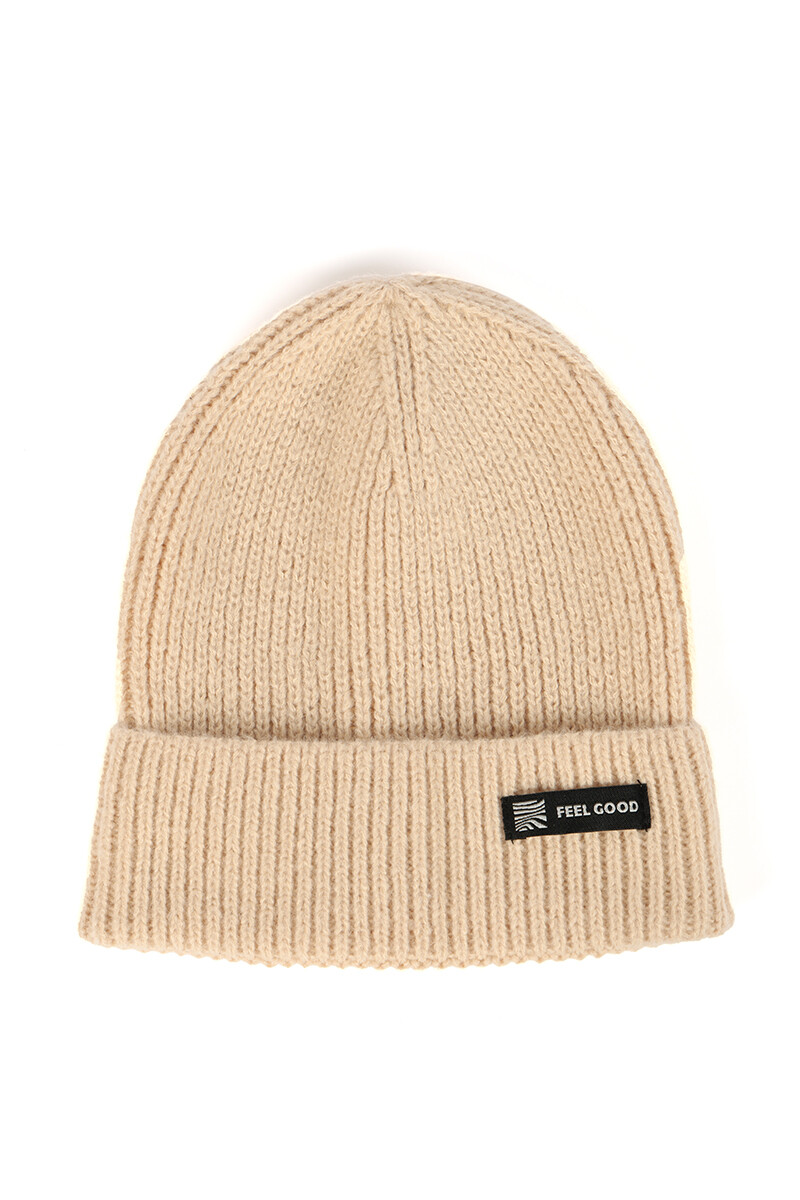 Gorro tejido Rio Beige