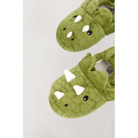 Pantufla dinosaurio Verde claro
