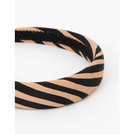 Vincha Rígida Semi Puffy Estampado Animal Print