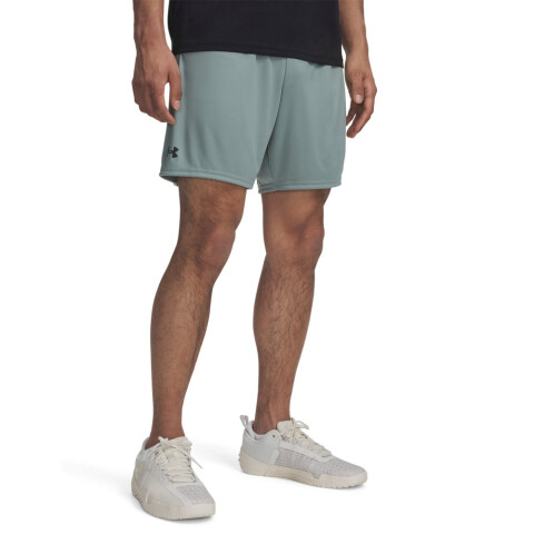 UA Tech 7in Shorts-BLU GRN-348
