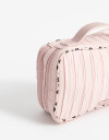 Porta Cosméticos Portacosméticos Texturado - Rosa Bebe