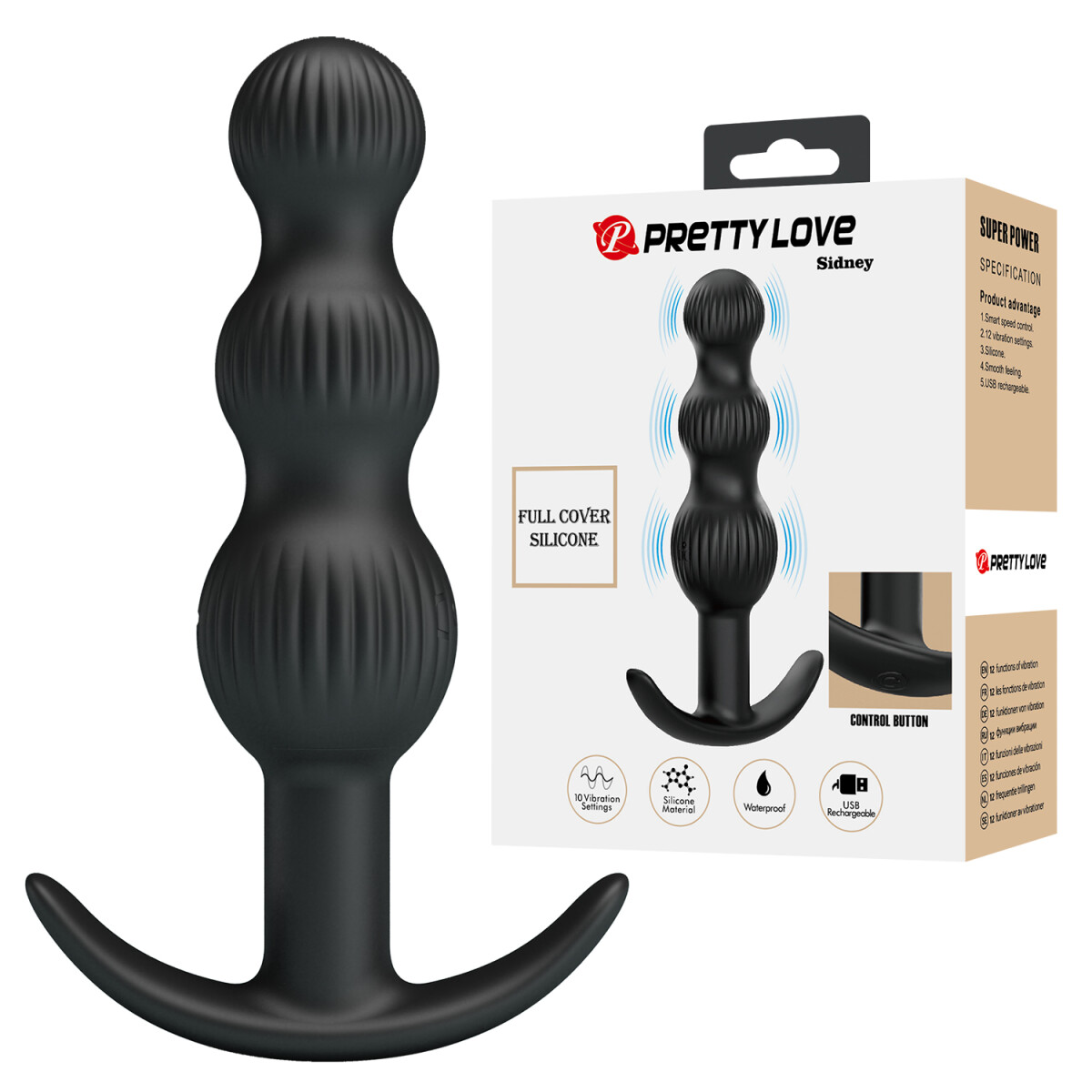 Plug Anal Vibrador Sidney Pretty Love 