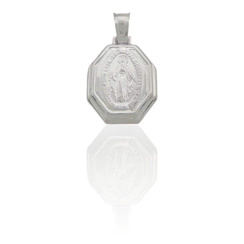 Dije Virgen Milagrosa-Plata 925-Sin piedra-CP3092 Sinpiedra