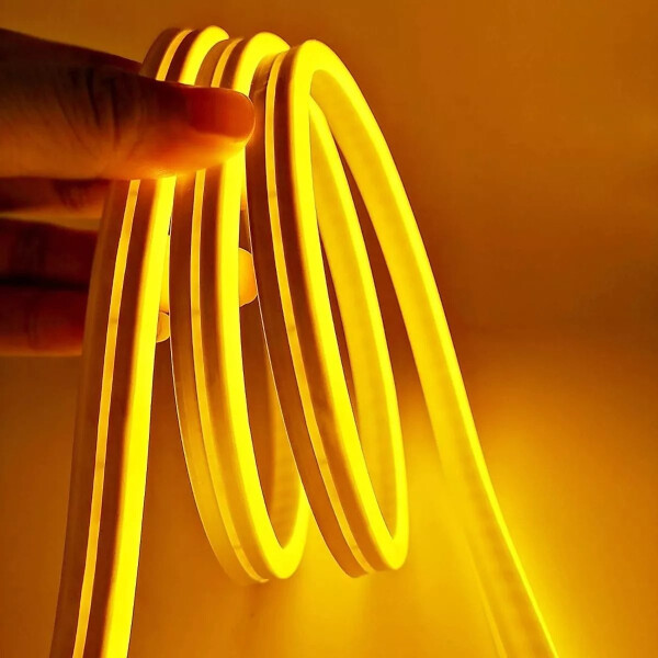 Cinta Neón Led Luces Manguera Tira Flexible 5m Decoración Variante Color Amarillo