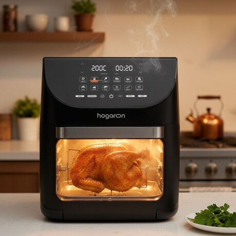 Freidora de Aire HOGARON 1800W Capacidad 12L 10 Programas Con Accesorios Freidora de Aire HOGARON 1800W Capacidad 12L 10 Programas Con Accesorios
