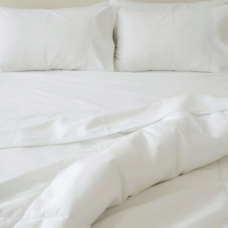 Sabana blanca 300 hilos Plaza y Media