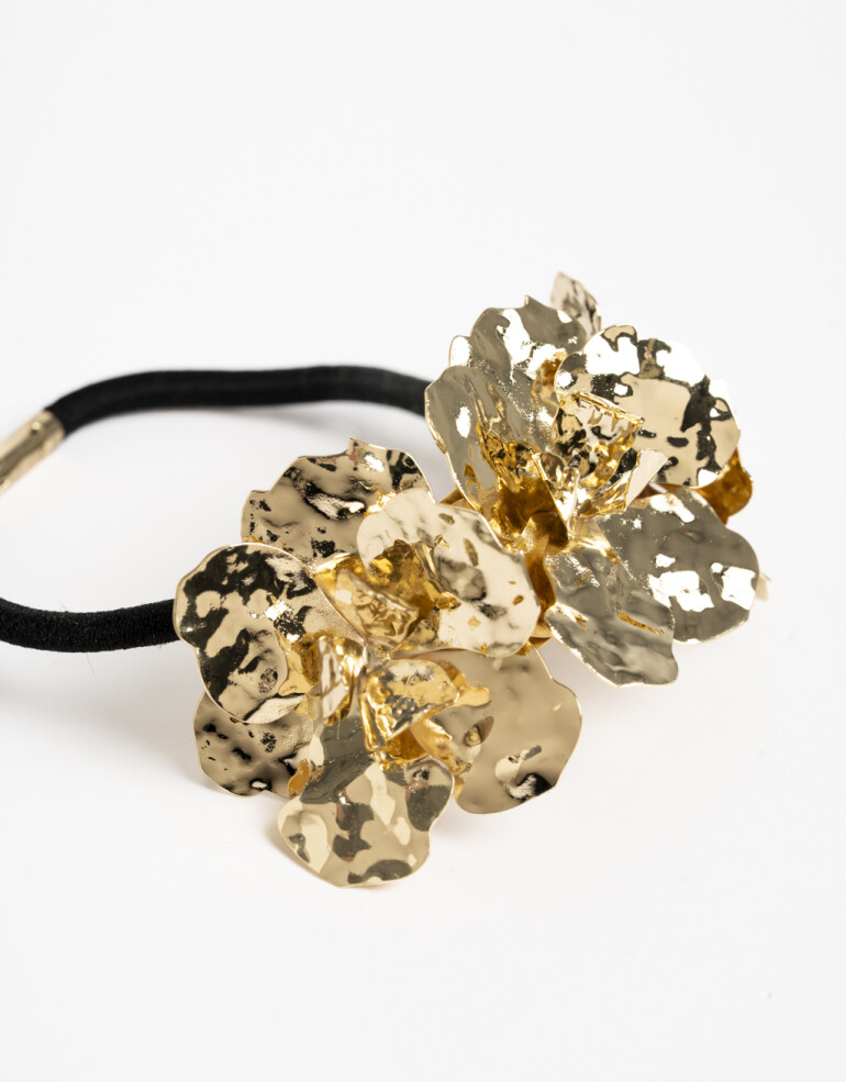 Gomitas Elásticas Metal Gomita Elástica Cuff Botánico - Dorado