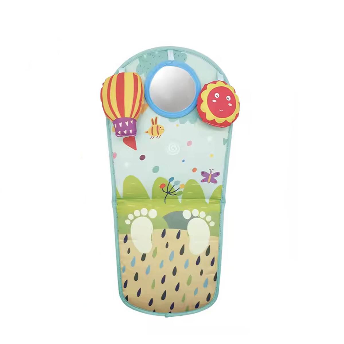 Entretenedor/Panel de Auto para Bebés con Espejo y Juguetes - Sol 