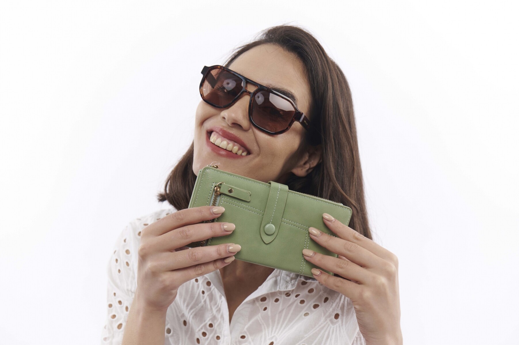 Billetera larga Guille - Verde 