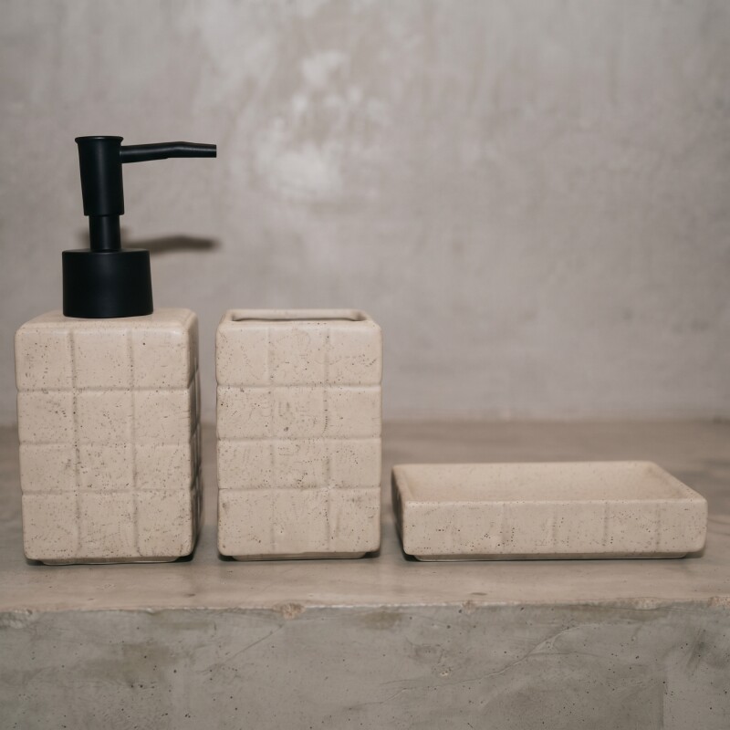 Set accesorios para baño cerámica Mosaico pintitas Set accesorios para baño cerámica Mosaico pintitas