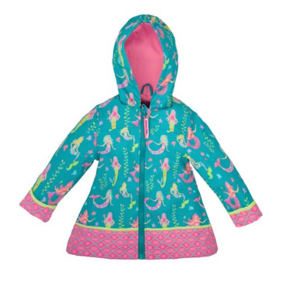 Campera Impermeable - Sirena Verde/Rosado - Stephen Joseph - Campera Impermeable - Sirena Verde/rosado - Stephen Joseph 