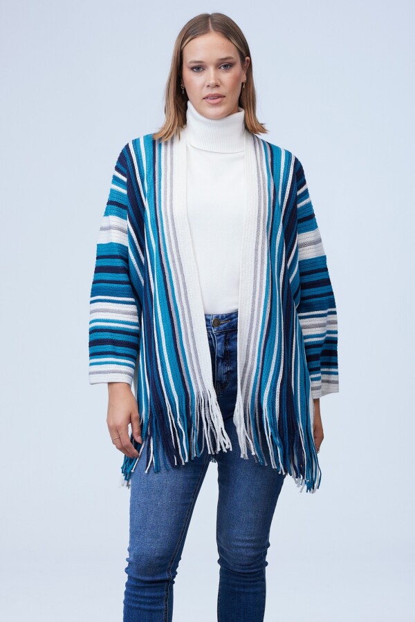 Cardigan Flecos MULTI/PETROLEO