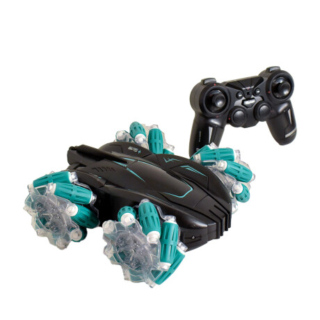 Auto Coche de acrobacia 360 Luces con Control Remoto Turquesa