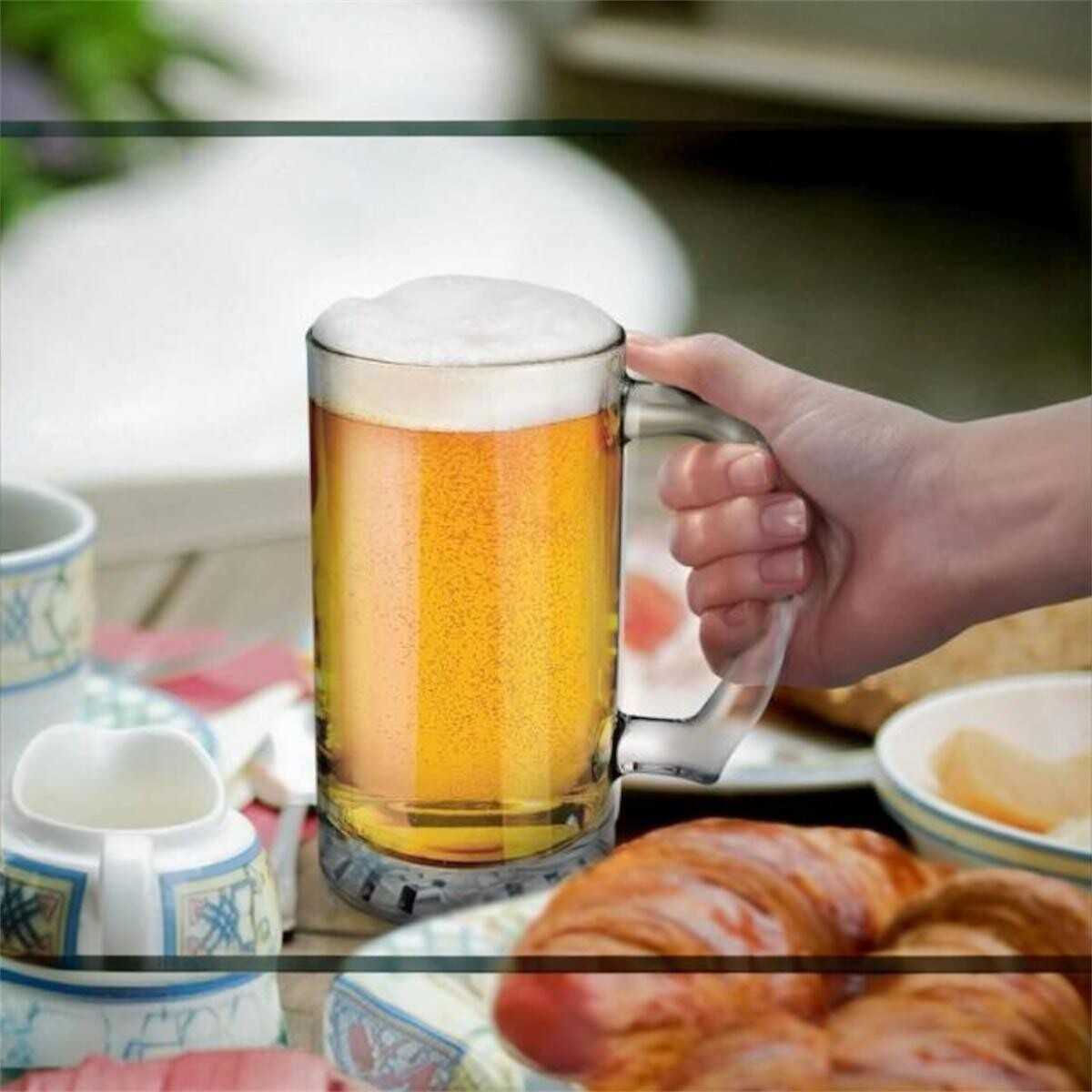 Jarra de Vidrio de Cerveza Set 2 Unidades 