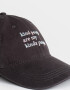 Caps Denim Gorra Canvas "kind People" - Negro