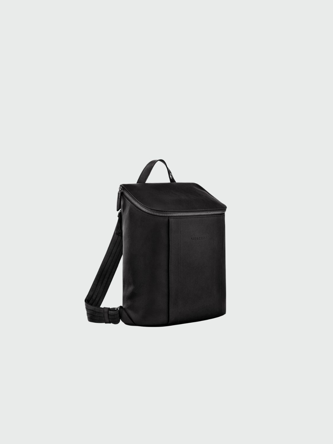 Longchamp -Mochila de cuero talle M, Longchamp 3D Negro