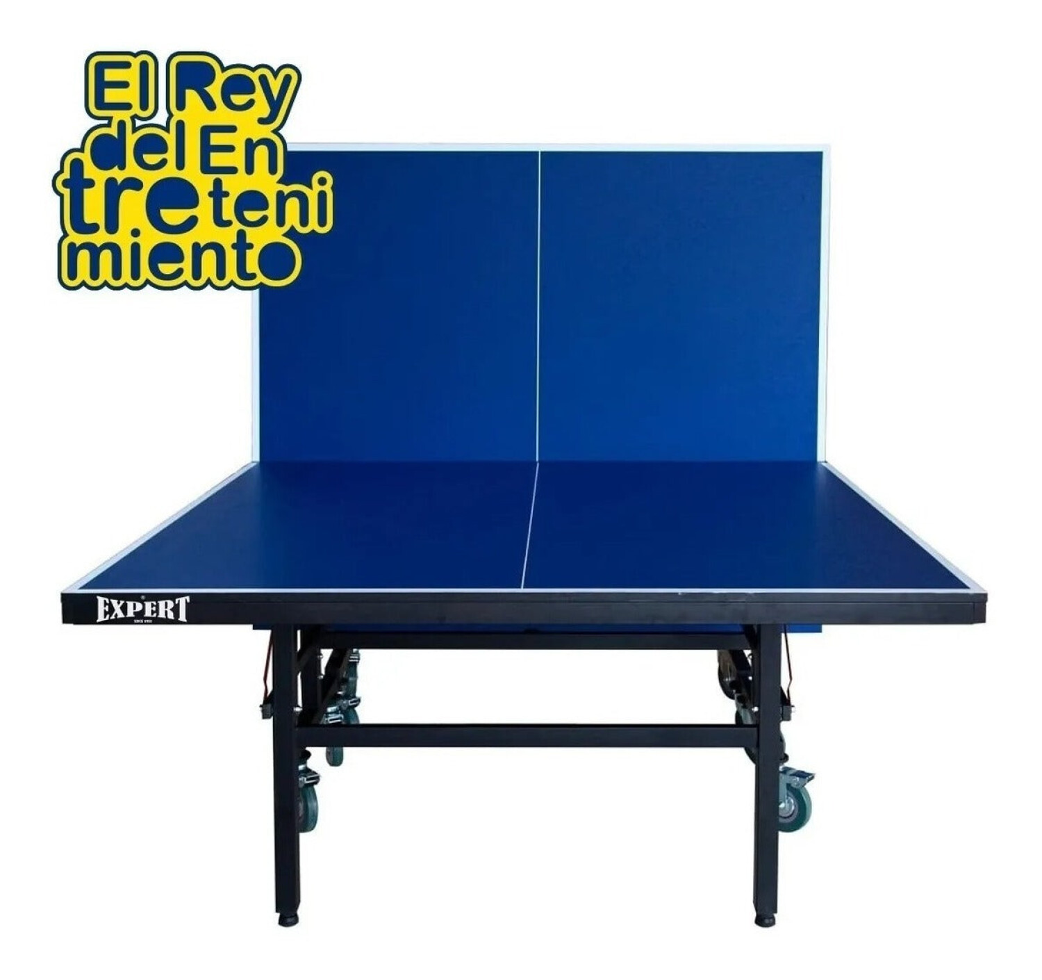 SereneLife Juego de mesa de ping pong portátil de tamaño mediano con red,  recortador, poste – 6 x 3 pies diseño plegable que ahorra espacio, azul