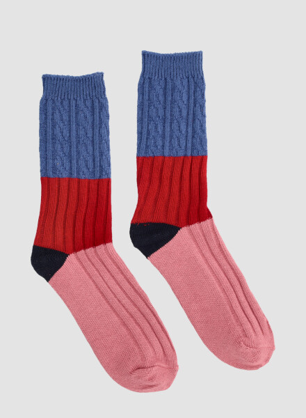 Medias en 3 franjas de color Variante 12