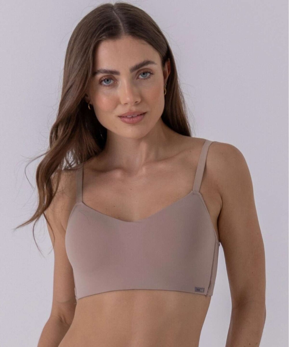 Top Microfibra S/Aro - Marron 