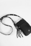 Porta celular strap ojalillos negro