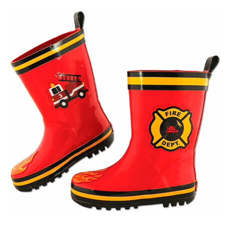 Botas de Lluvia Infantil Stephen Joseph Bombero ROJO