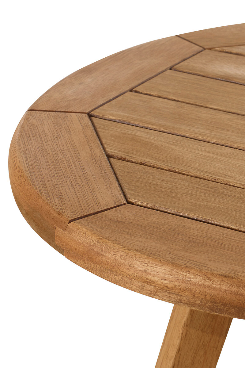 TRACO LATERAL MESA DE LATERAL TRACO REDONDA 60x60x60CM JATOBA