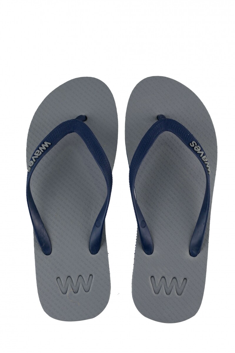 Sandalias De Hombre Flip Flops - Gris y Azul 