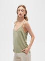 Musculosa Zelofa Verde Azulado