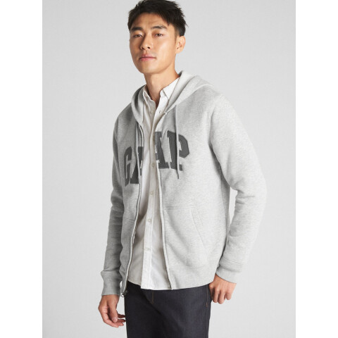 V-HERITAGE LOGO FZ LIGHT HEATHER GREY