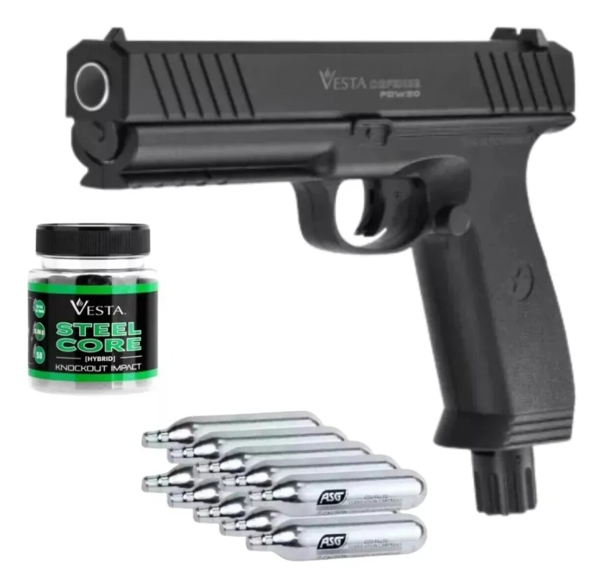 Combo Pistola Traumática T4e Pdw50 Calibre .50 
