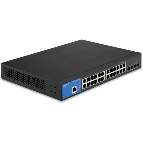 Switch Linksys 24 Puertos Gbit Admin 10G 4SFP+ 001