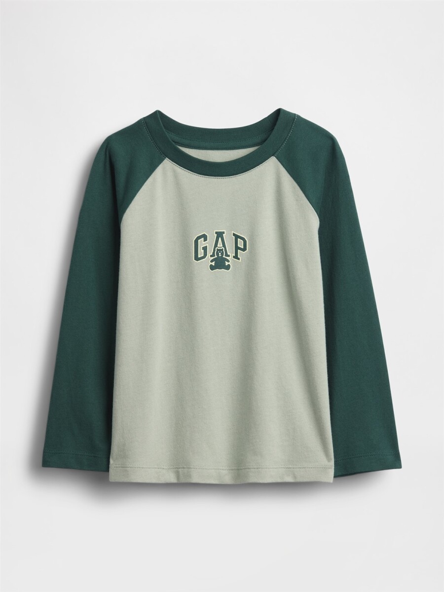 Remera Logo Gap Toddler Niño - Iceberg Green 16-5808 