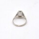 Anillo Antiguo En Platino Con Importante Brillante Central Anillo Antiguo En Platino Con Importante Brillante Central
