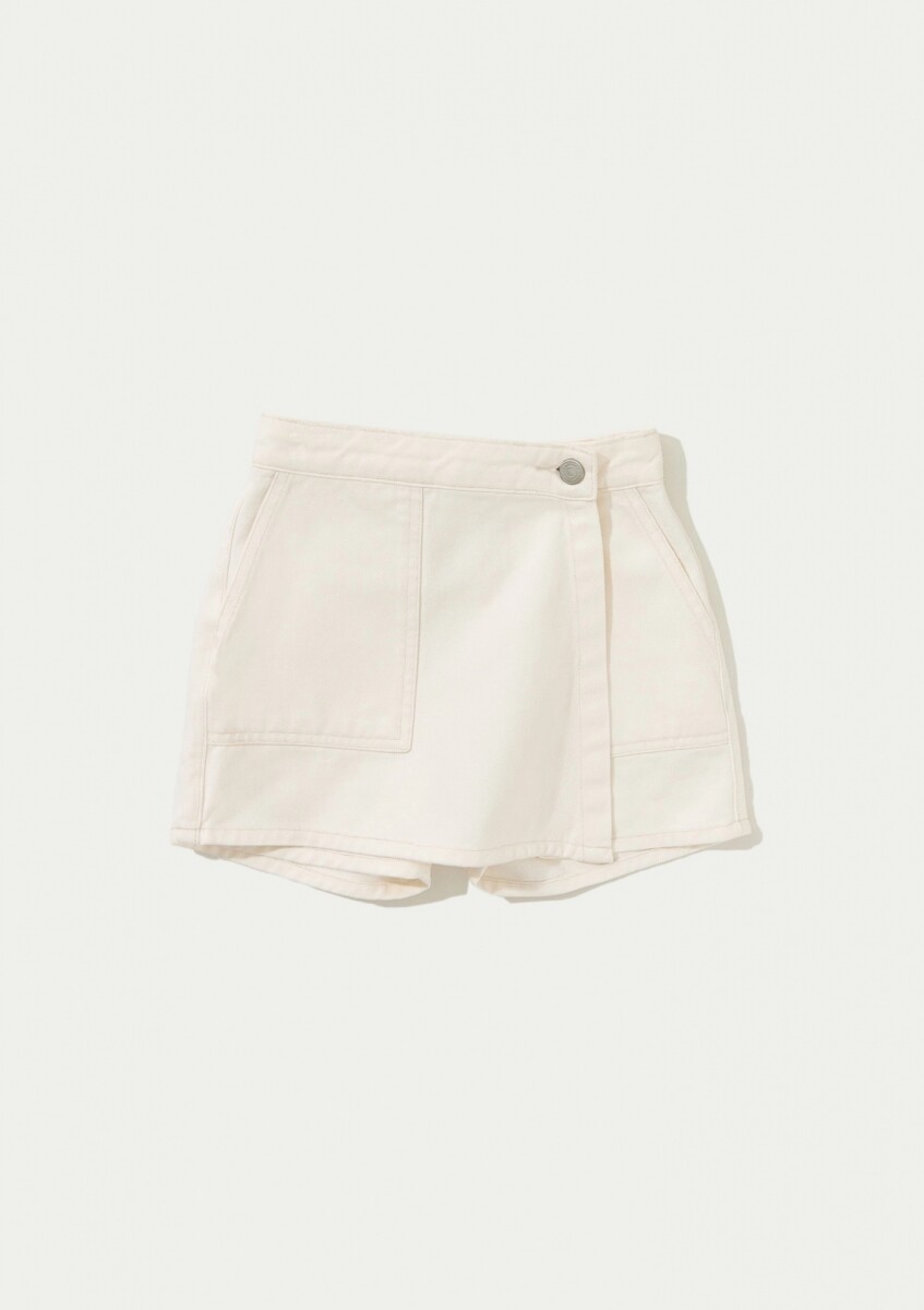 SHORT POLLERA INFANTIL - BEIGE 
