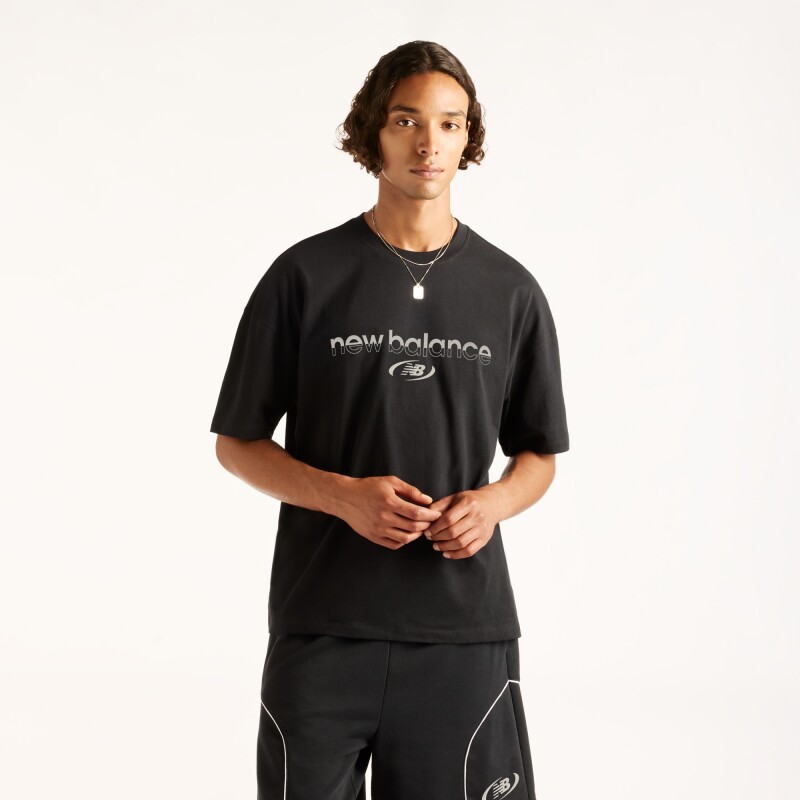 Remeras New Balance de Hombre - Trackside - MT6279IZBK BLACK
