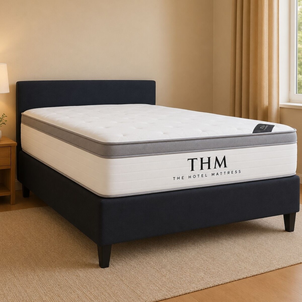 Sommier Plaza Y Media HAMPTONS Hybrid Rhodium 