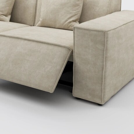 SOFA ELECTRICO DATE BEIGE - 3 CUERPOS