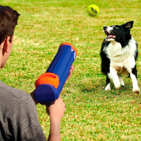 Lanzador De Pelotas Nerf Dog Mascotas + 3 Pelotas Lanzador De Pelotas Nerf Dog Mascotas + 3 Pelotas