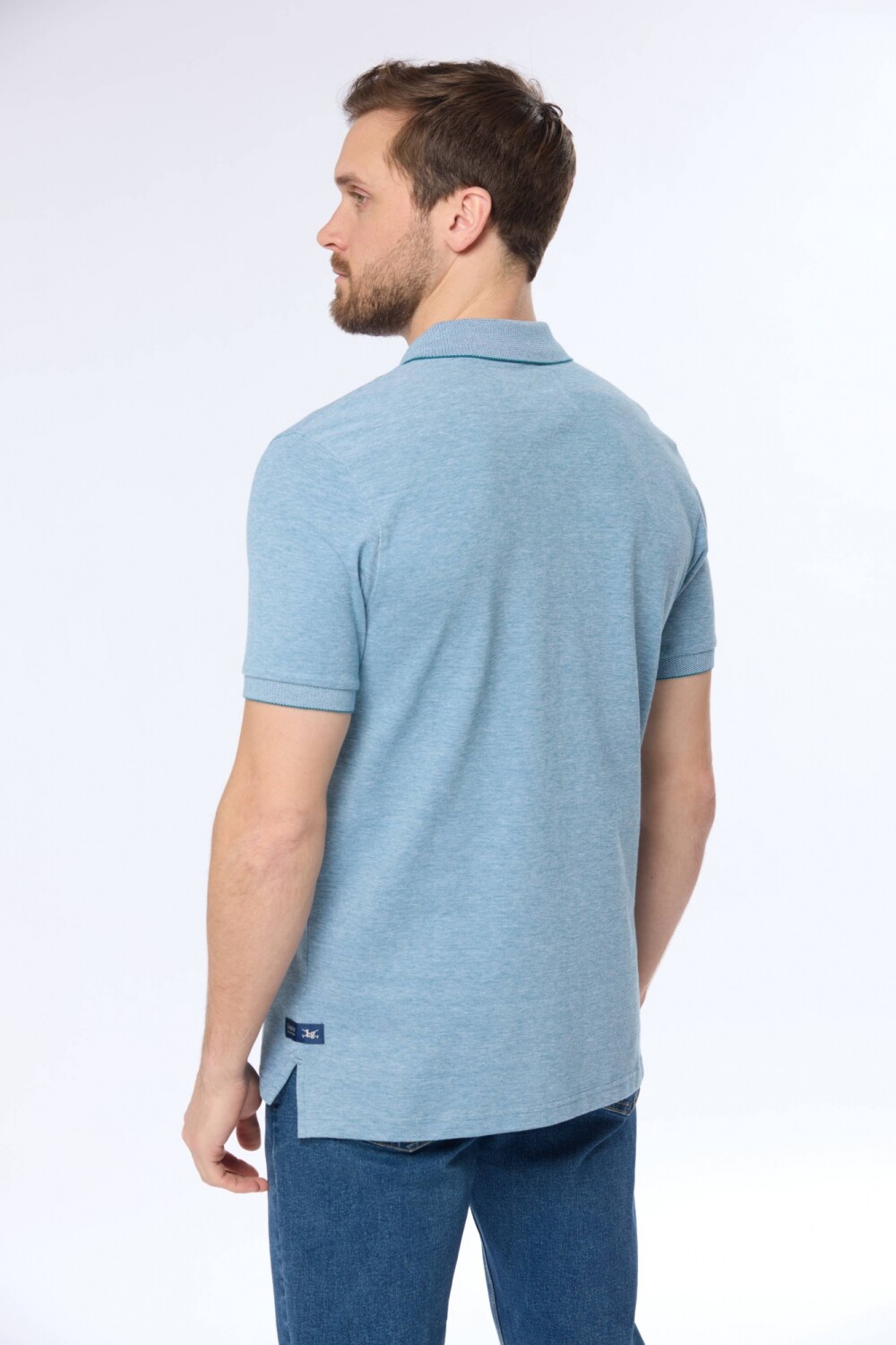 REMERA POLO LISA Petroleo