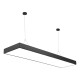 Plafón LED Barra Colgante Lumax 60W Camila 120 cm Luz Fría 6500K Negro