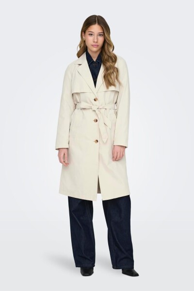 Abrigo Paschal Trench Con Lazo Oatmeal