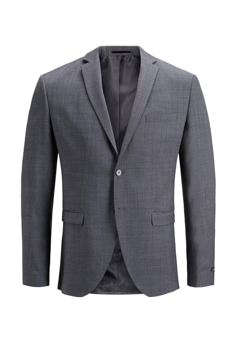 Blazer Slim fit, suave forro interior y elaborado con algodón y elastano para mayor comodidad - Dark Grey 