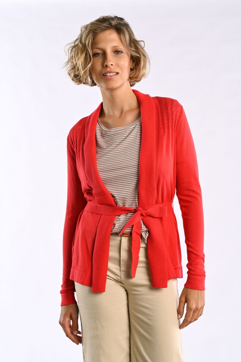 Cardigan - Rojo 