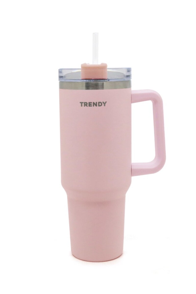 Vaso térmico doble capa acero 1200ML Rosa