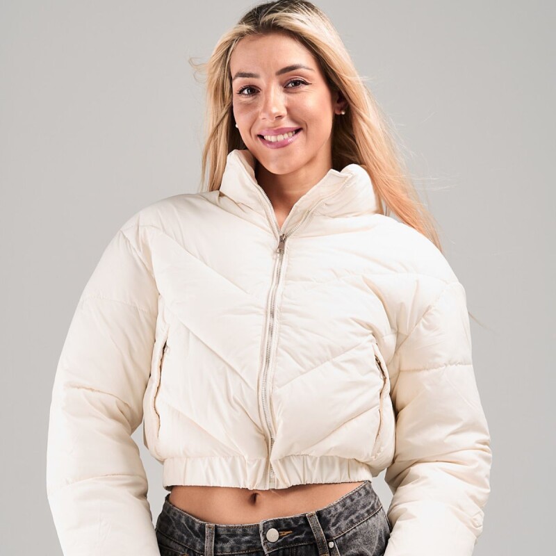 Campera Puffer Slowly Off White