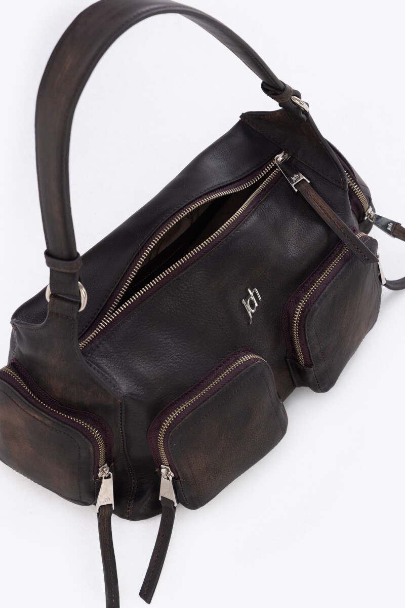 CARTERA STONE Chocolate